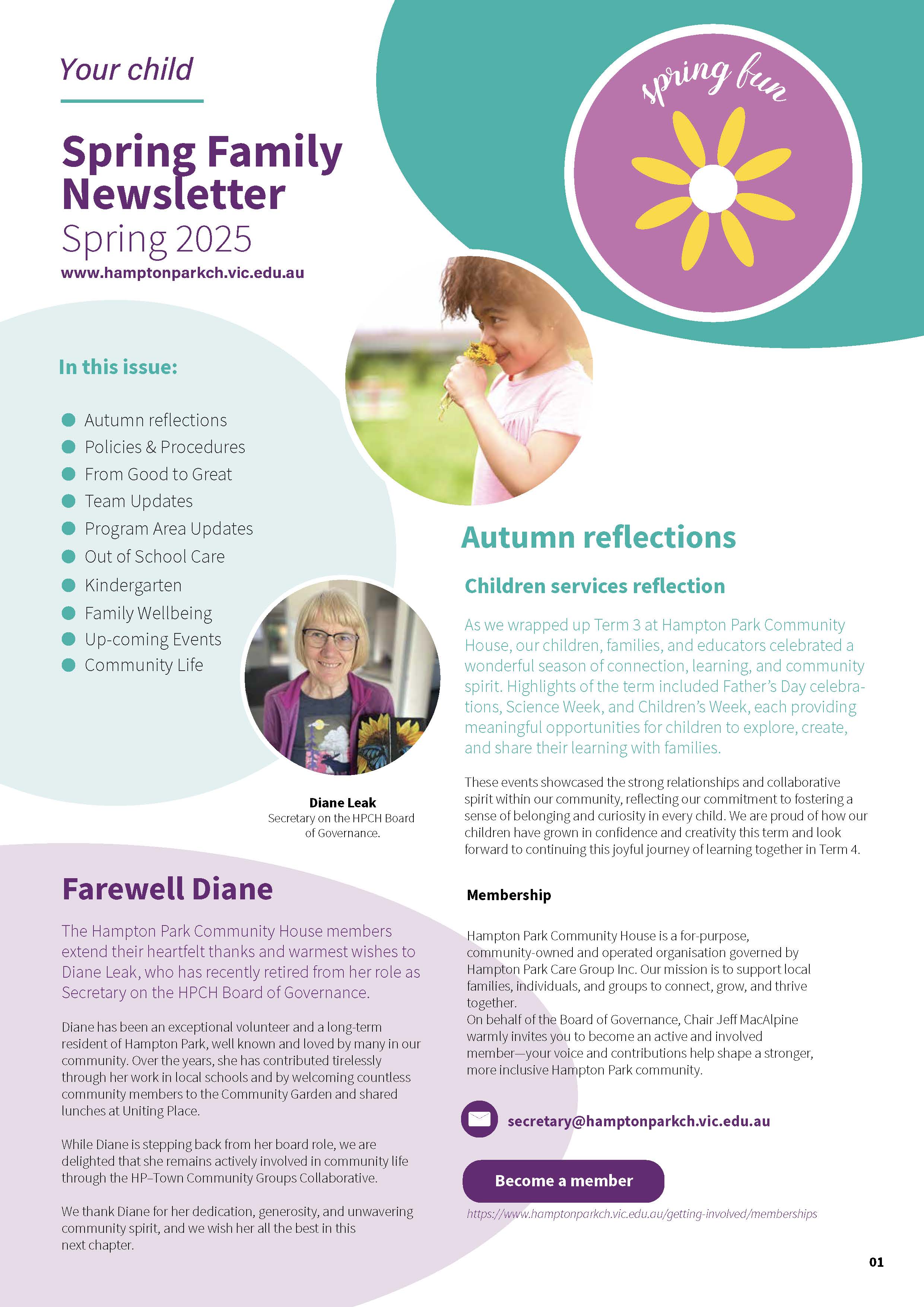 Spring Family Newsletter September 2025