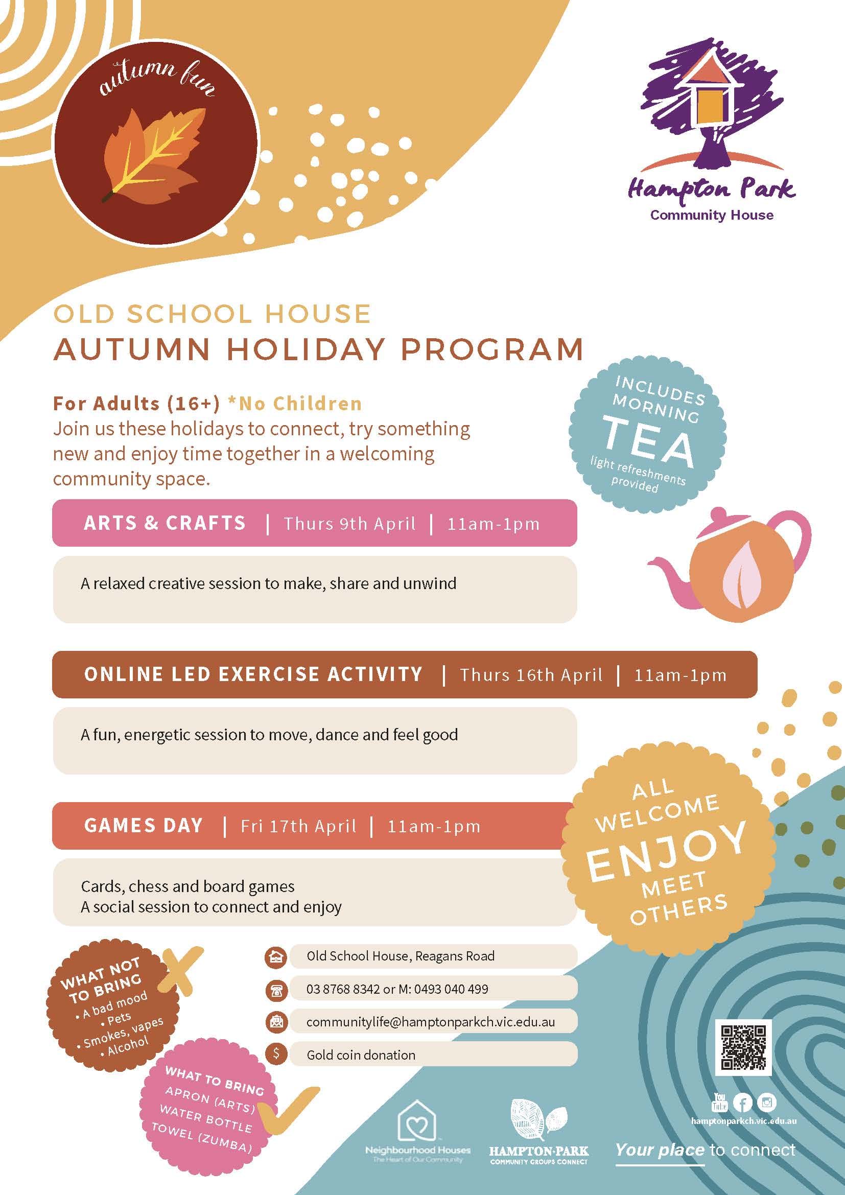 Autumn Holiday Program for Adults