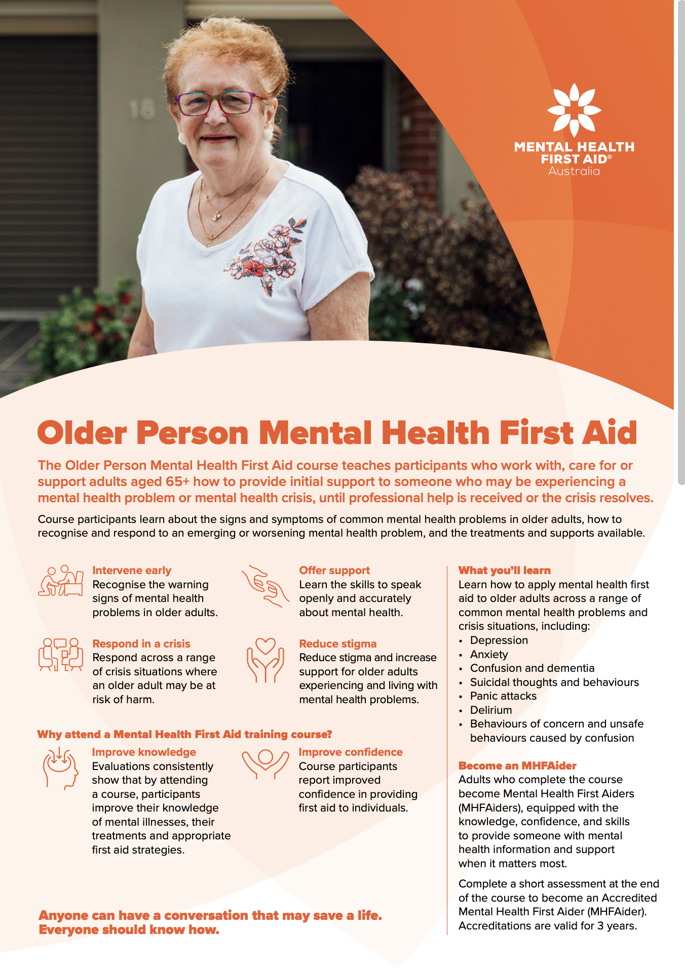 Older Person Mental Health First Aid