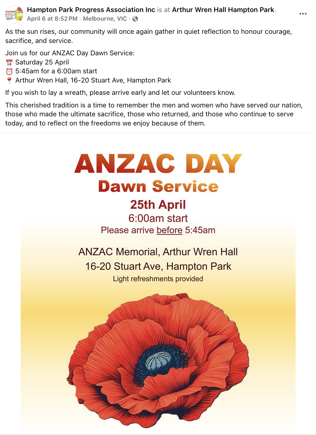 Anzac Day 2026