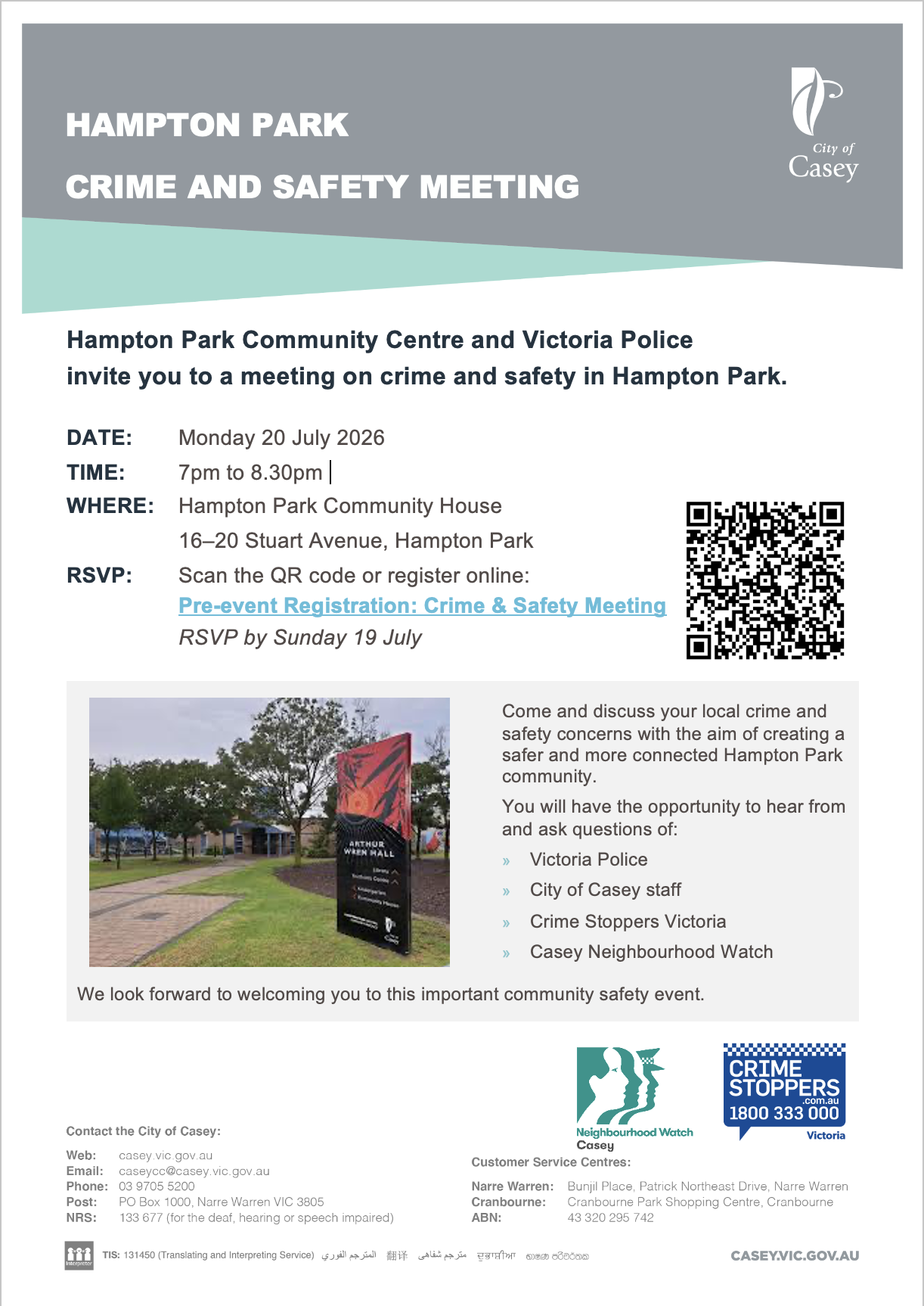 Hampton Park Crime & Safety Meeting